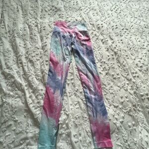 Astoria activewear pink ombre tie-dye booty leggings
